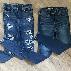 AMERICAN EAGLE WOMENS JEANS 2 SHORT